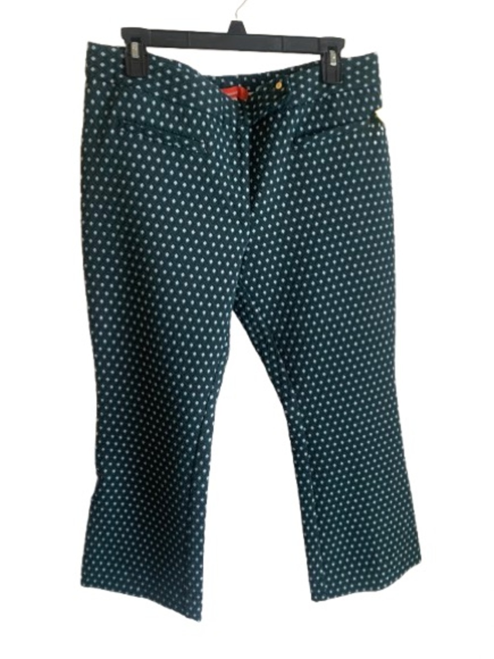 Cartonnier Black and White Patterned Women's Cropped Pants Size 12P